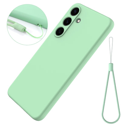 For Samsung Galaxy S25 5G Color Liquid Silicone Phone Case(Green) - Galaxy S25 5G Cases by PMC Jewellery | Online Shopping South Africa | PMC Jewellery | Buy Now Pay Later Mobicred