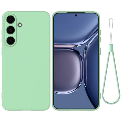 For Samsung Galaxy S25+ 5G Color Liquid Silicone Phone Case(Green) - Galaxy S25+ 5G Cases by PMC Jewellery | Online Shopping South Africa | PMC Jewellery | Buy Now Pay Later Mobicred