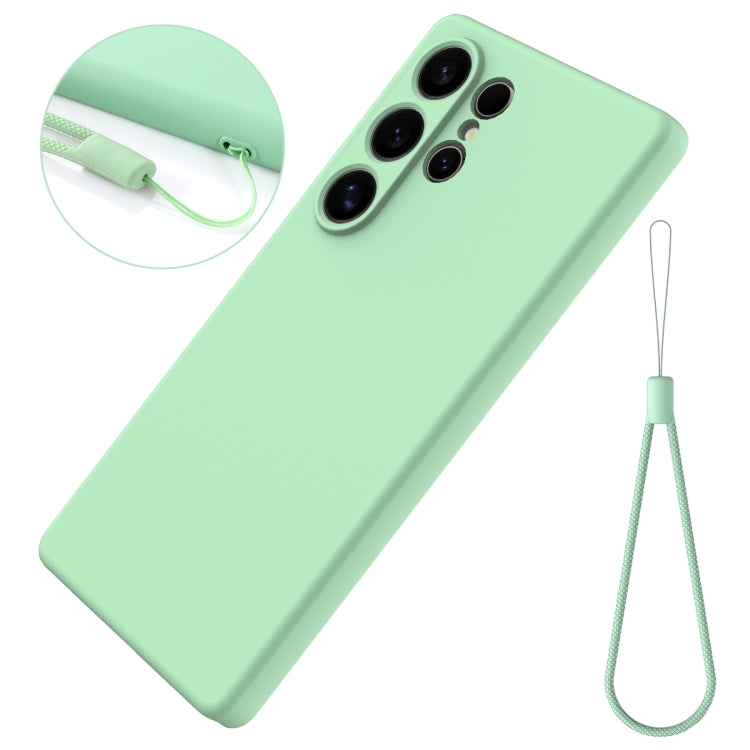 For Samsung Galaxy S25 Ultra Color Liquid Silicone Phone Case(Green) - Galaxy S25 Ultra 5G Cases by PMC Jewellery | Online Shopping South Africa | PMC Jewellery | Buy Now Pay Later Mobicred