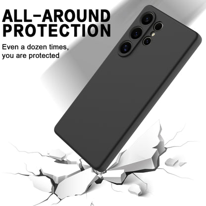 For Samsung Galaxy S25 Ultra Color Liquid Silicone Phone Case(Black) - Galaxy S25 Ultra 5G Cases by PMC Jewellery | Online Shopping South Africa | PMC Jewellery | Buy Now Pay Later Mobicred