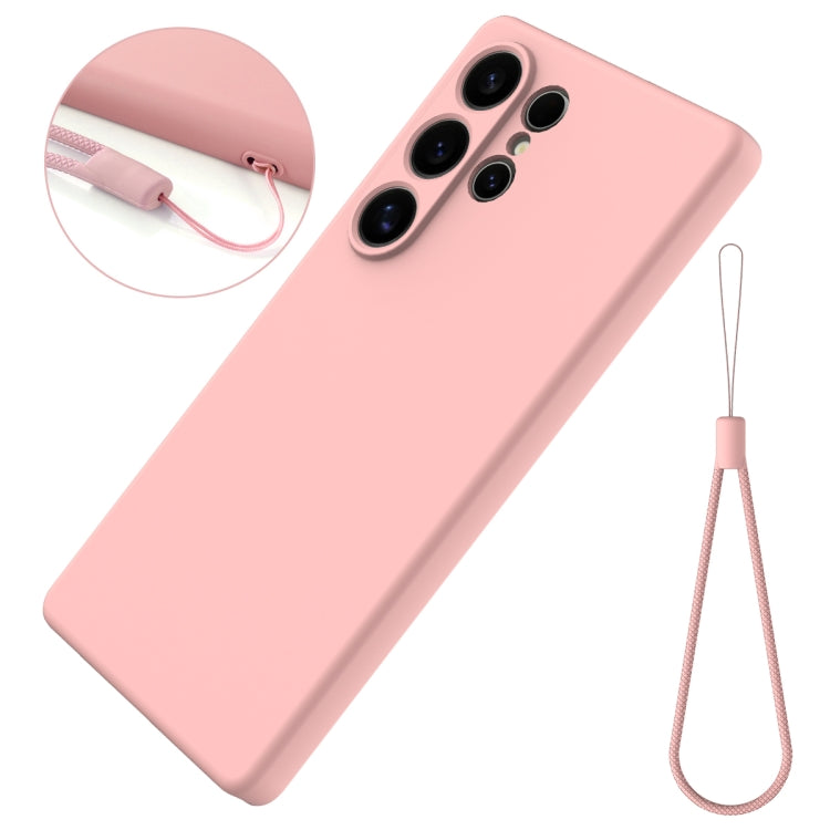 For Samsung Galaxy S25 Ultra Color Liquid Silicone Phone Case(Pink) - Galaxy S25 Ultra 5G Cases by PMC Jewellery | Online Shopping South Africa | PMC Jewellery | Buy Now Pay Later Mobicred