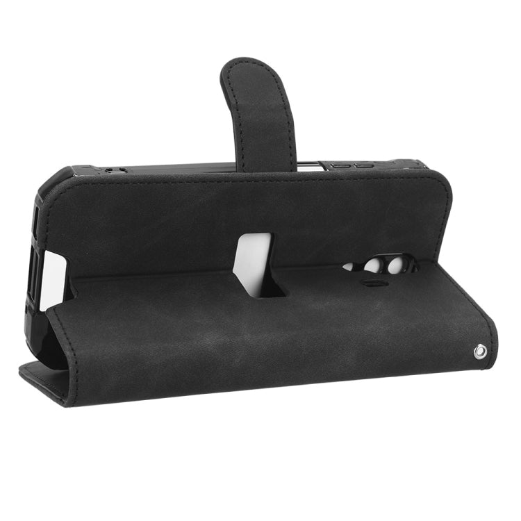 For Blackview BV7200 Skin Feel Magnetic Flip Leather Phone Case(Black) - More Brand by PMC TechLife | Online Shopping South Africa | PMC TechLife
