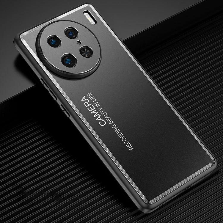 For vivo X90 Pro Frosted Metal Phone Case(Black) - vivo Cases by PMC TechLife | Online Shopping South Africa | PMC TechLife