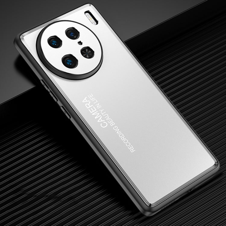 For vivo X90 Pro Frosted Metal Phone Case(Silver) - vivo Cases by PMC TechLife | Online Shopping South Africa | PMC TechLife