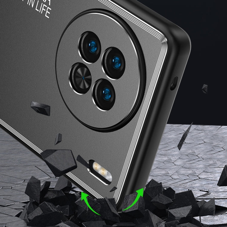 For vivo X90 Pro Frosted Metal Phone Case(Black) - vivo Cases by PMC TechLife | Online Shopping South Africa | PMC TechLife