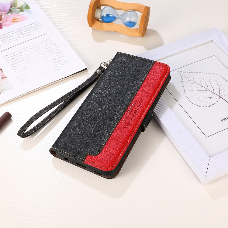 For Xiaomi Redmi Note 13 4G KHAZNEH Litchi Texture Leather RFID Phone Case(Black) - Note 13 Cases by PMC TechLife | Online Shopping South Africa | PMC TechLife | Buy Now Pay Later Mobicred