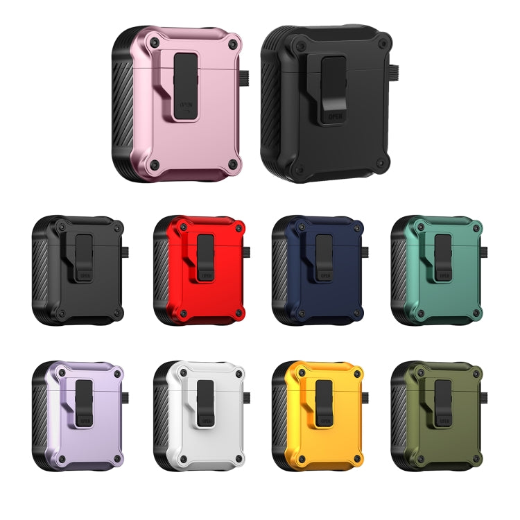For AirPods 1 / 2 Eagle Shockproof Earphone Protective Case with Switch(Red) - For AirPods 1/2 by PMC Jewellery | Online Shopping South Africa | PMC Jewellery | Buy Now Pay Later Mobicred
