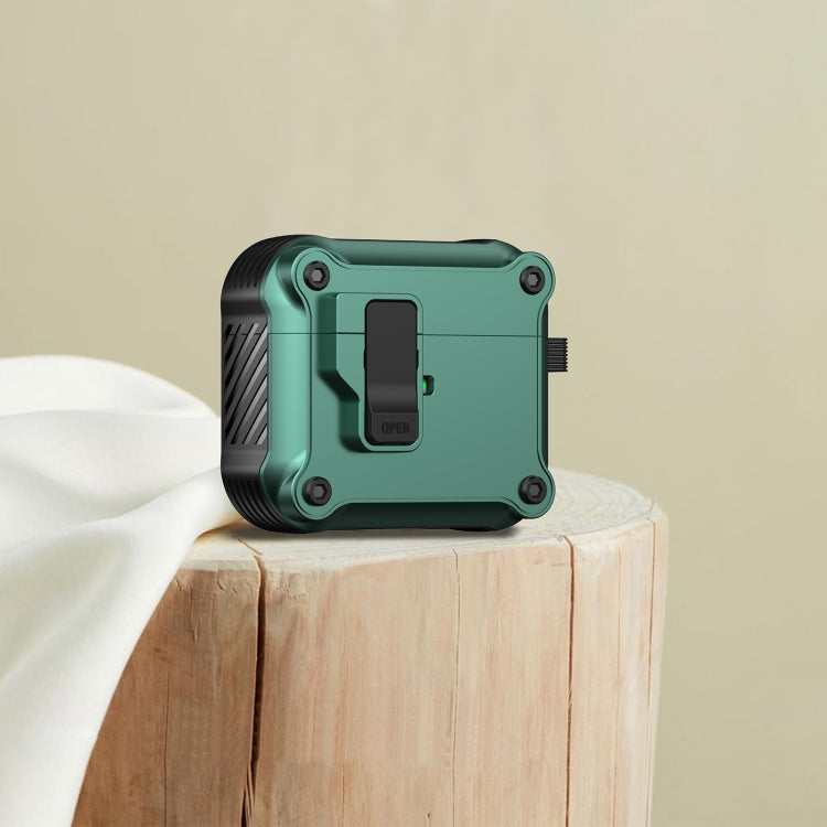 For AirPods 3 Eagle Shockproof Earphone Protective Case with Switch(Green) - For AirPods 3 by PMC Jewellery | Online Shopping South Africa | PMC Jewellery | Buy Now Pay Later Mobicred