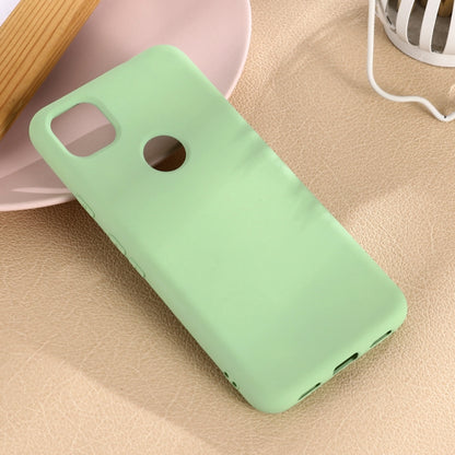 For Google Pixel 4a Pure Color Liquid Silicone Shockproof Full Coverage Case(Green) - Google Cases by PMC Jewellery | Online Shopping South Africa | PMC Jewellery