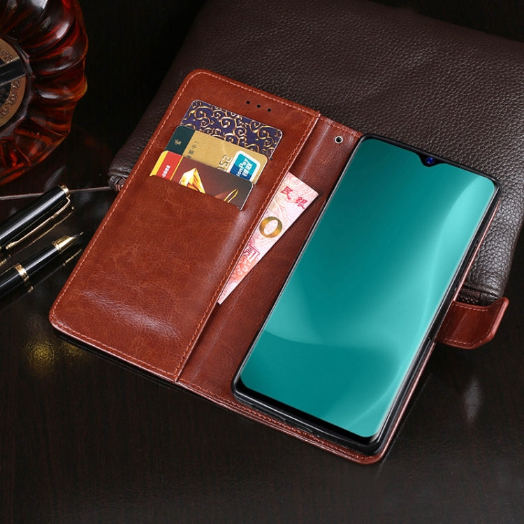 For Blackview A60 idewei Crazy Horse Texture Horizontal Flip Leather Case with Holder & Card Slots & Wallet(Black) - More Brand by idewei | Online Shopping South Africa | PMC Jewellery | Buy Now Pay Later Mobicred