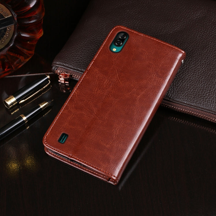 For Blackview A60 idewei Crazy Horse Texture Horizontal Flip Leather Case with Holder & Card Slots & Wallet(Brown) - More Brand by idewei | Online Shopping South Africa | PMC Jewellery | Buy Now Pay Later Mobicred