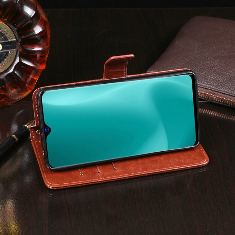 For Blackview A60 idewei Crazy Horse Texture Horizontal Flip Leather Case with Holder & Card Slots & Wallet(White) - More Brand by idewei | Online Shopping South Africa | PMC TechLife | Buy Now Pay Later Mobicred
