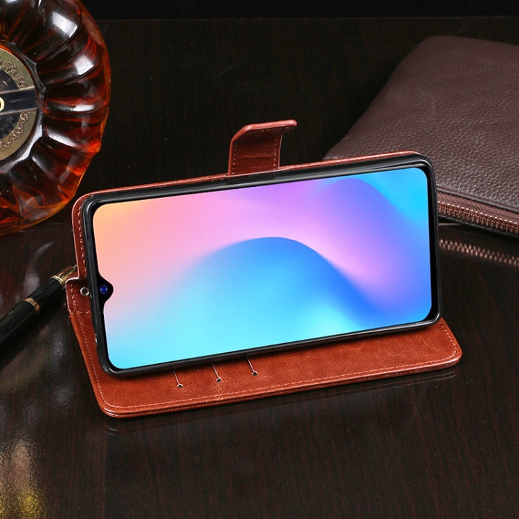 For Blackview A60 Pro idewei Crazy Horse Texture Horizontal Flip Leather Case with Holder & Card Slots & Wallet(White) - More Brand by idewei | Online Shopping South Africa | PMC TechLife | Buy Now Pay Later Mobicred