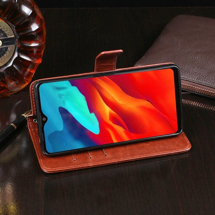 For Blackview A80 Pro idewei Crazy Horse Texture Horizontal Flip Leather Case with Holder & Card Slots & Wallet(Sky Blue) - More Brand by idewei | Online Shopping South Africa | PMC Jewellery