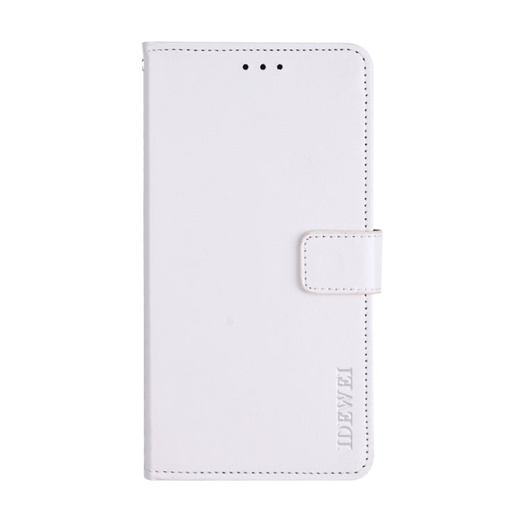 For Blackview BV6100 idewei Crazy Horse Texture Horizontal Flip Leather Case with Holder & Card Slots & Wallet(White) - More Brand by idewei | Online Shopping South Africa | PMC TechLife | Buy Now Pay Later Mobicred