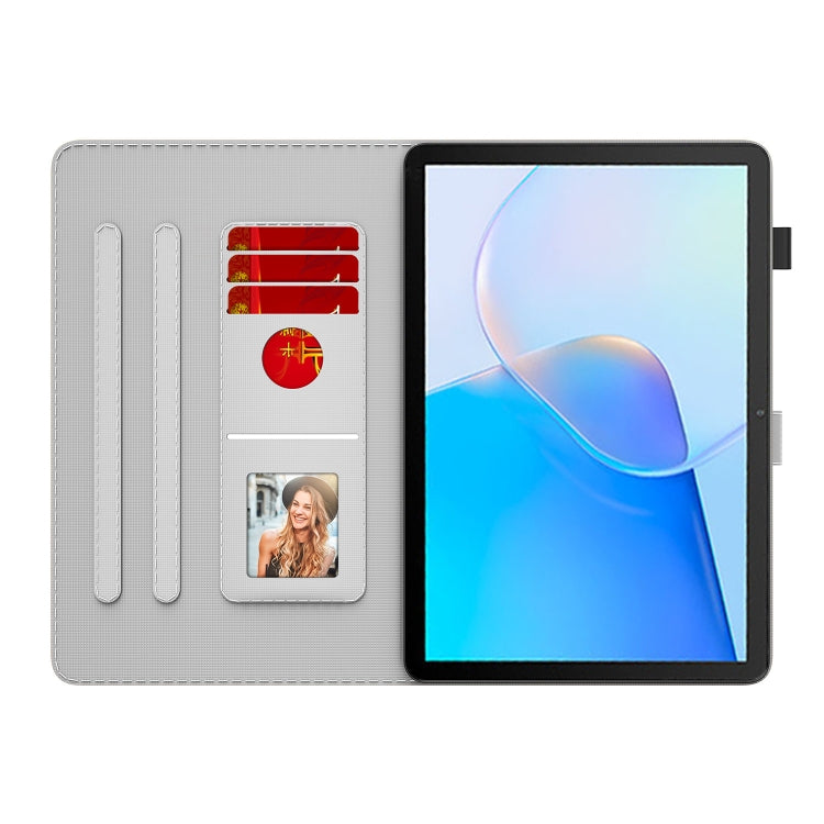 For Huawei MatePad SE Watercolor Pattern Flip Leather Tablet Case(Spring Cherry) - Huawei by PMC TechLife | Online Shopping South Africa | PMC TechLife | Buy Now Pay Later Mobicred