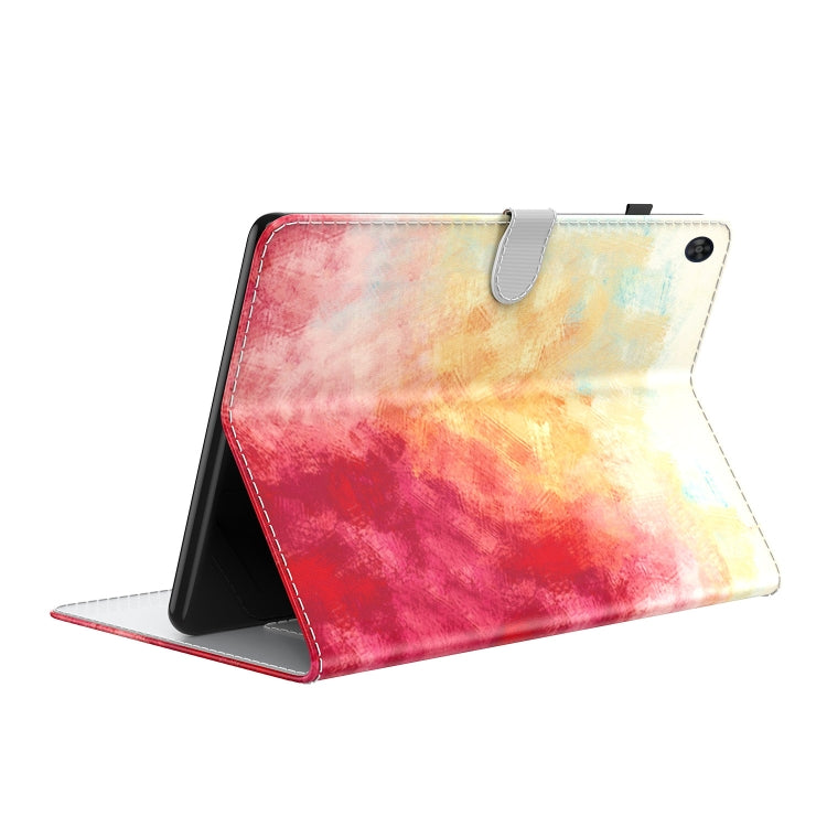 For Huawei MatePad SE Watercolor Pattern Flip Leather Tablet Case(Spring Cherry) - Huawei by PMC TechLife | Online Shopping South Africa | PMC TechLife | Buy Now Pay Later Mobicred