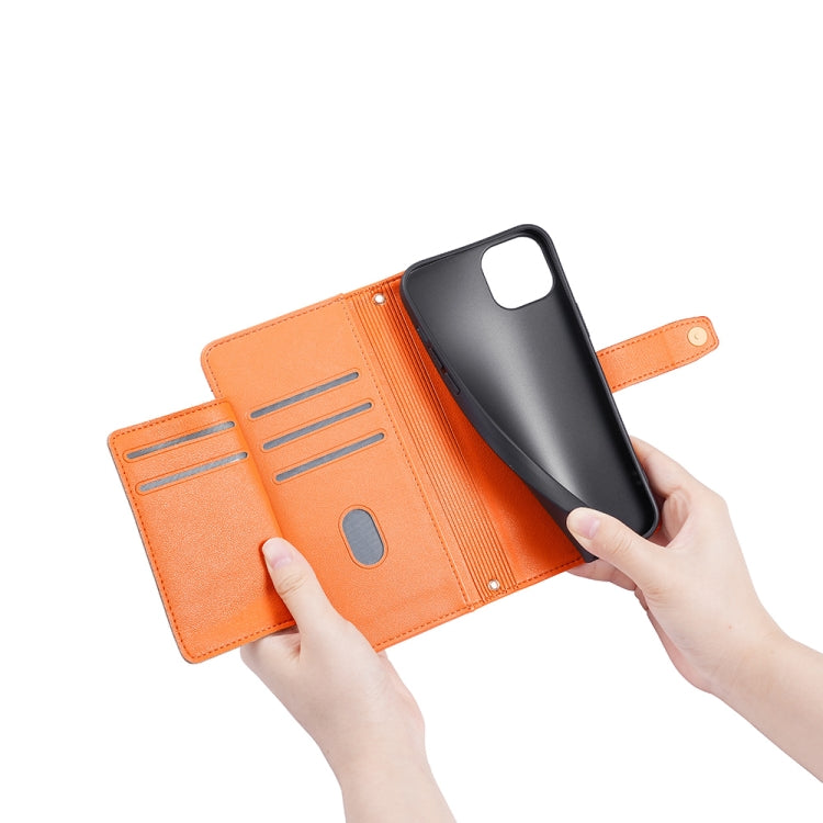 For Honor 80 GT Sheep Texture Cross-body Zipper Wallet Leather Phone Case(Orange) - Honor Cases by PMC TechLife | Online Shopping South Africa | PMC TechLife | Buy Now Pay Later Mobicred