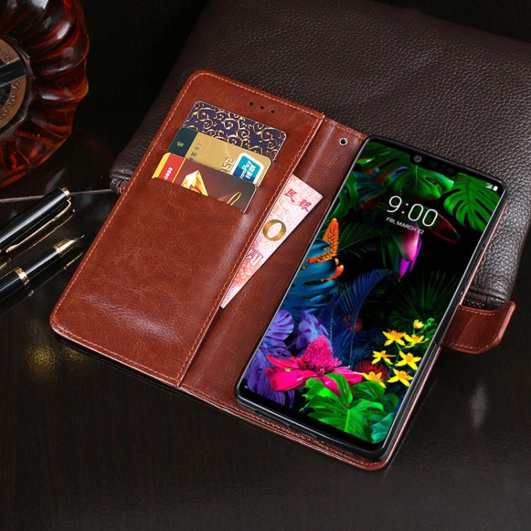 For LG G8 ThinQ idewei Crazy Horse Texture Horizontal Flip Leather Case with Holder & Card Slots & Wallet(Rose Red) - LG by idewei | Online Shopping South Africa | PMC Jewellery | Buy Now Pay Later Mobicred