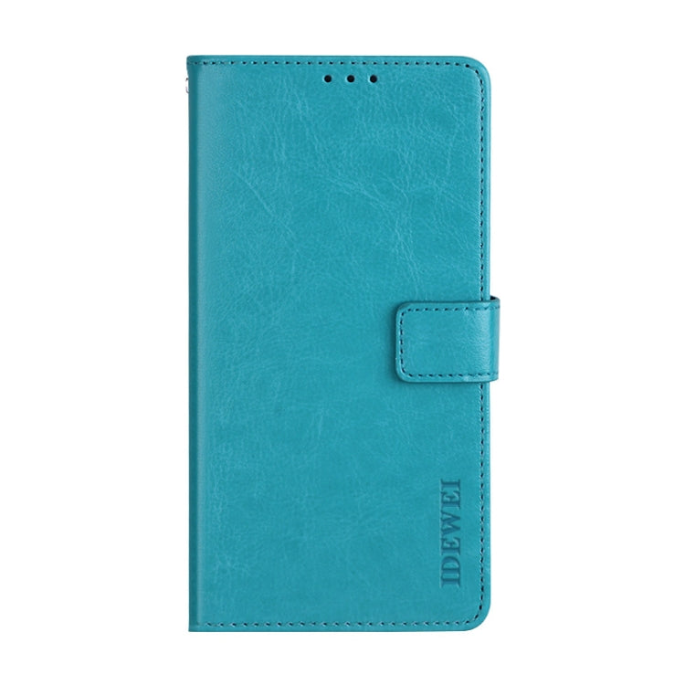 For Ulefone Note 7 idewei  Crazy Horse Texture Horizontal Flip Leather Case with Holder & Card Slots & Wallet(Sky Blue) - free shipping - PMC Jewellery - Order now!