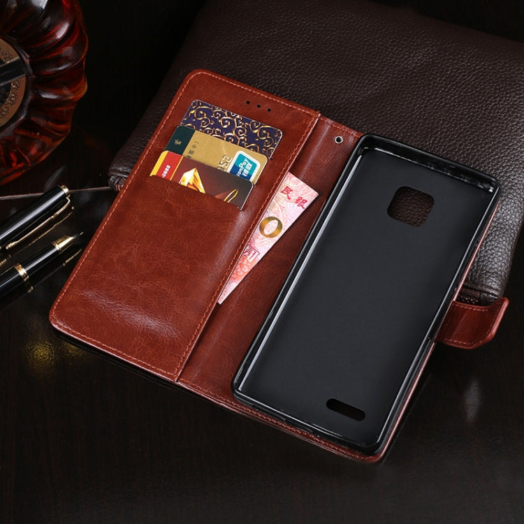 For Ulefone Note 7 idewei  Crazy Horse Texture Horizontal Flip Leather Case with Holder & Card Slots & Wallet(Sky Blue) - free shipping - PMC Jewellery - Order now!