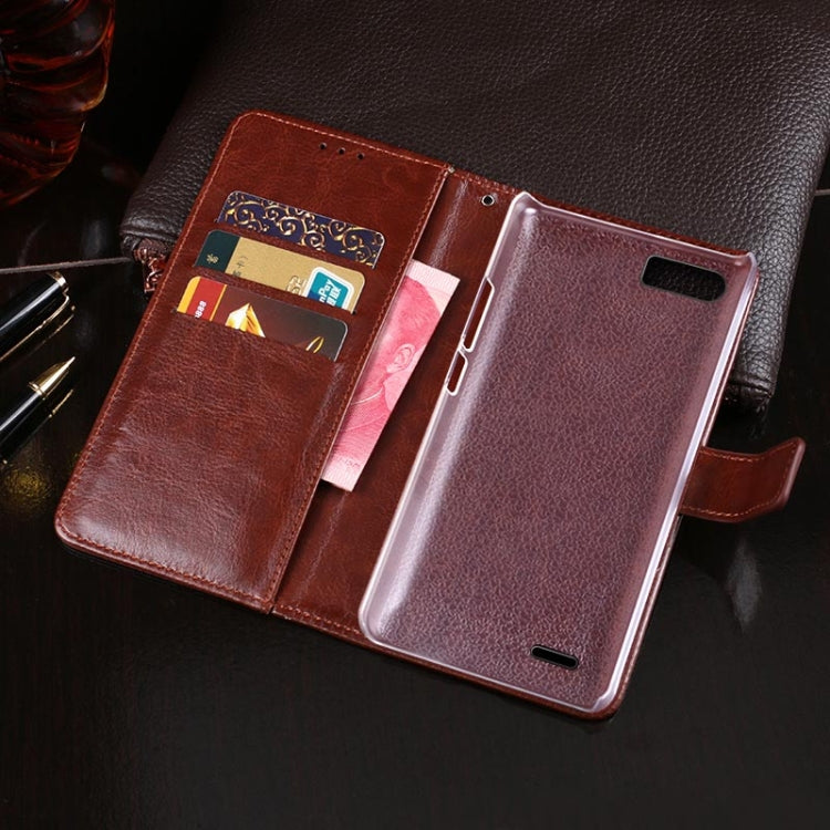 For Ulefone S1 idewei  Crazy Horse Texture Horizontal Flip Leather Case with Holder & Card Slots & Wallet(Dark Blue) - Ulefone Cases by idewei | Online Shopping South Africa | PMC Jewellery | Buy Now Pay Later Mobicred