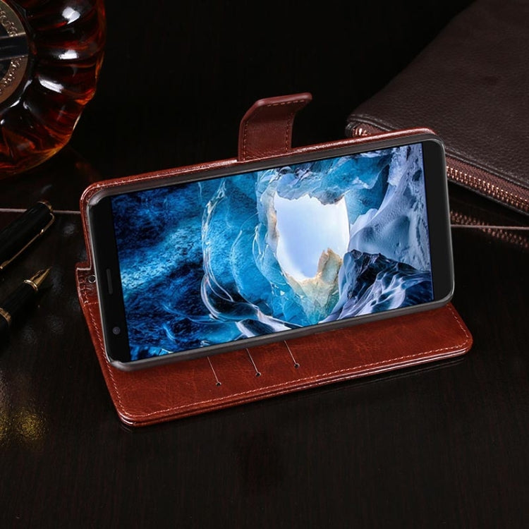 For Ulefone S1 idewei  Crazy Horse Texture Horizontal Flip Leather Case with Holder & Card Slots & Wallet(Dark Blue) - Ulefone Cases by idewei | Online Shopping South Africa | PMC Jewellery | Buy Now Pay Later Mobicred