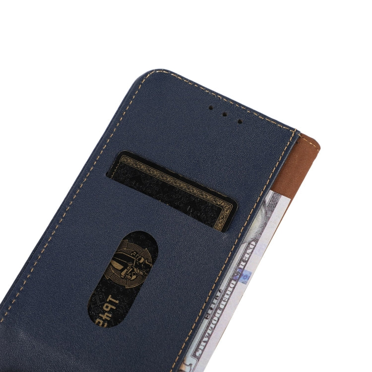 For OnePlus 11 5G KHAZNEH Nappa Top Layer Cowhide Leather Phone Case(Blue) - OnePlus Cases by PMC TechLife | Online Shopping South Africa | PMC TechLife | Buy Now Pay Later Mobicred