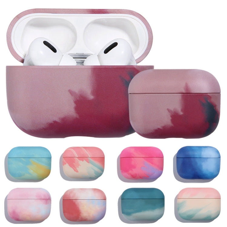 For AirPods 3 Ink Painting Water Sticker PC Earphone Case(Sea Blue) - For AirPods 3 by PMC Jewellery | Online Shopping South Africa | PMC Jewellery | Buy Now Pay Later Mobicred