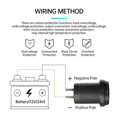 ZH-1786A1 QC3.0 USB-A + Type-C Dual Interface Car Charger - DIY Modified Charger by PMC Jewellery | Online Shopping South Africa | PMC Jewellery | Buy Now Pay Later Mobicred