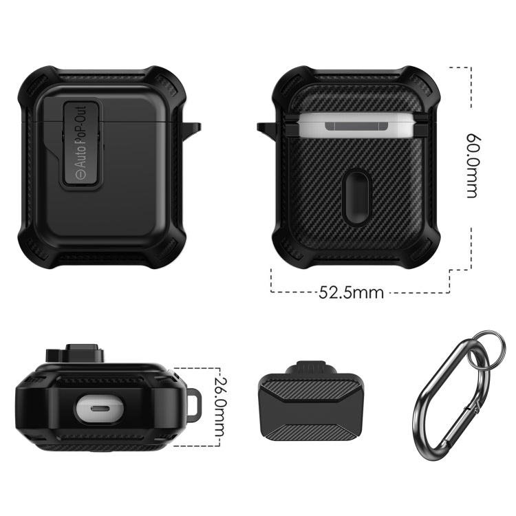 For AirPods 1 / 2 Signal Flag Wireless Earphones Case with Security Lock(Blue) - For AirPods 1/2 by PMC Jewellery | Online Shopping South Africa | PMC Jewellery | Buy Now Pay Later Mobicred