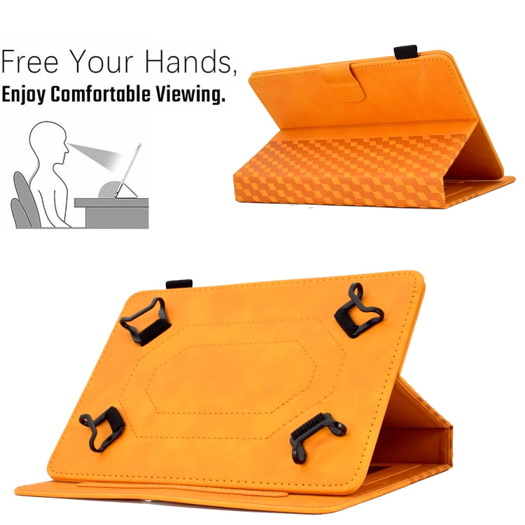 For 7.0 inch Universal Tablet Rhombus Embossed Leather Case(Khaki) - free shipping - PMC TechLife - Order now!