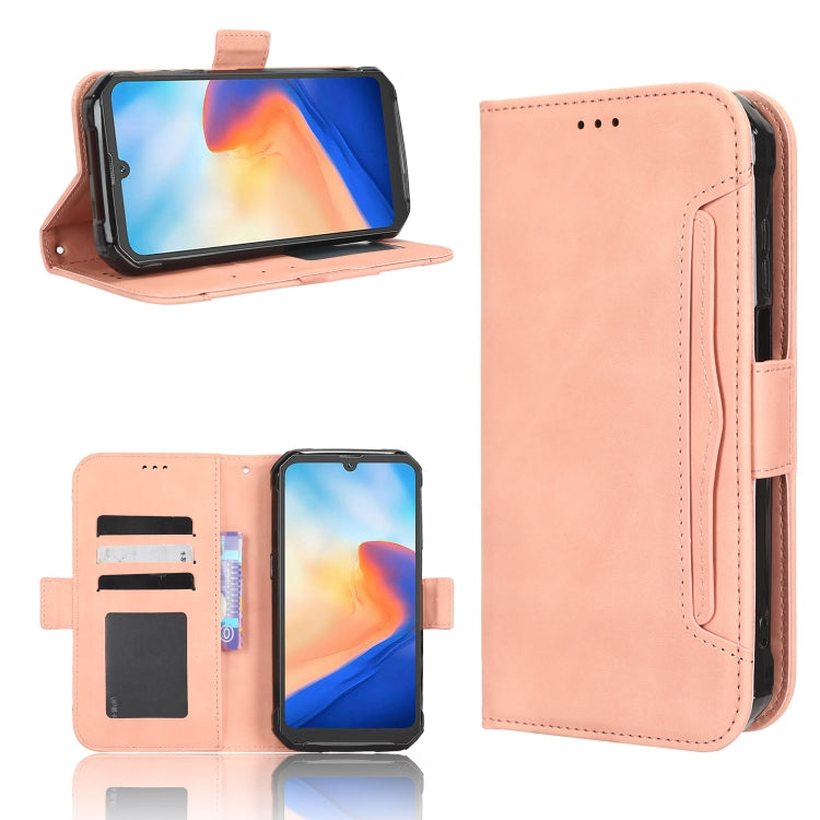 For Blackview BV7200 Skin Feel Calf Texture Card Slots Leather Phone Case(Pink) - More Brand by PMC Jewellery | Online Shopping South Africa | PMC Jewellery