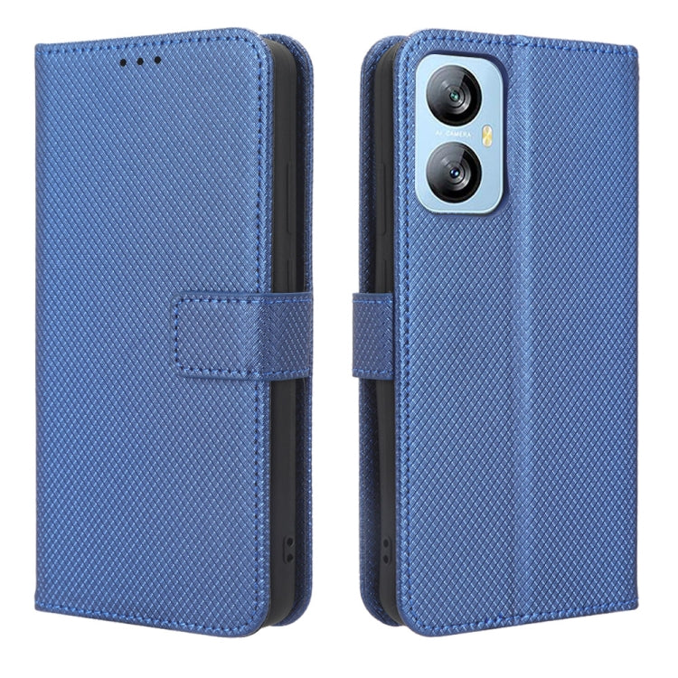 For Blackview A52 Diamond Texture Leather Phone Case(Blue) - More Brand by PMC TechLife | Online Shopping South Africa | PMC TechLife | Buy Now Pay Later Mobicred