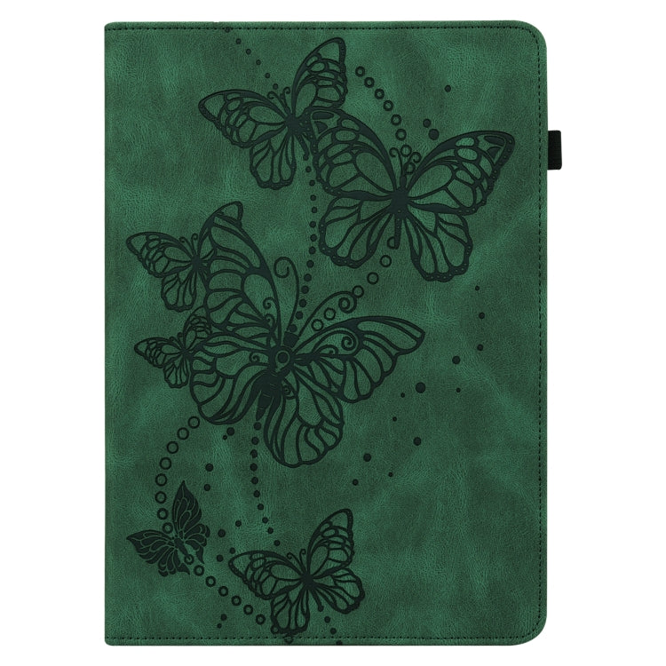 For Lenovo Pad Pro 2022 11.2 inch / Tab P11 Pro Gen 2 Embossed Butterfly Pattern Leather Tablet Case(Green) - free shipping - PMC TechLife - Order now!