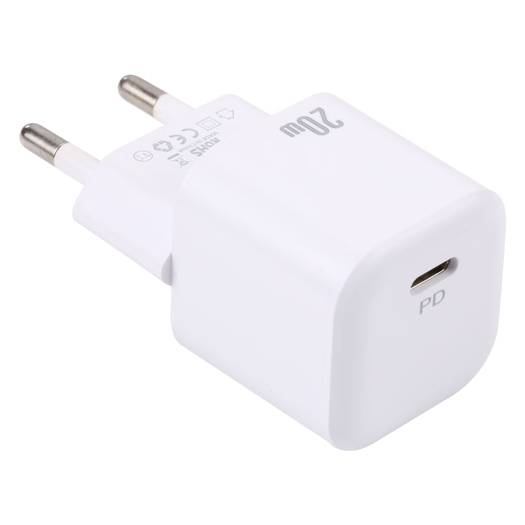 20W PD USB-C/Type-C Interface Fast Charging Charger, Specification: EU Plug(White) - free shipping - PMC TechLife - Order now!