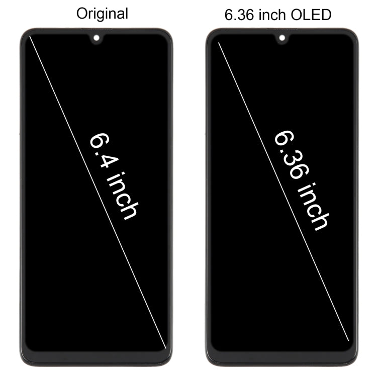 For Samsung Galaxy M22 SM-M225 OLED LCD Screen Digitizer Full Assembly with Frame - free shipping - PMc TechLife - Order now!