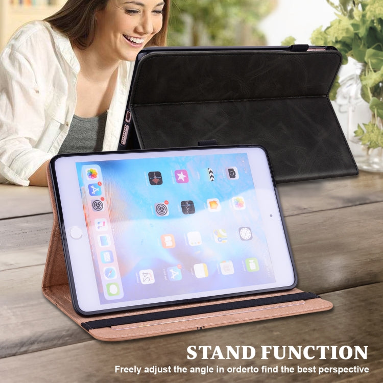For Lenovo Tab M8 4th Gen TB-300FU Embossed Striped Leather Tablet Case(Black) - free shipping - PMC TechLife - Order now!