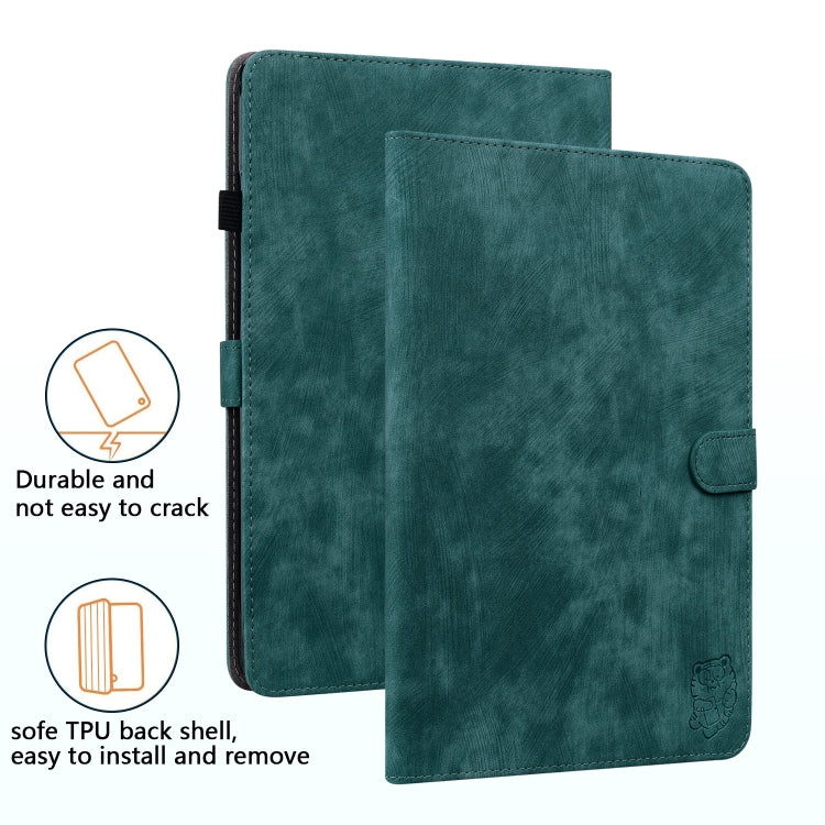 For Honor Pad V8 Pro Tiger Pattern Flip Leather Tablet Case(Dark Green) - free shipping - PMC TechLife - Order now!