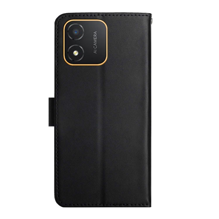 For Honor X5 4G Genuine Leather Fingerprint-proof Flip Phone Case(Black) - Honor Cases by PMC TechLife | Online Shopping South Africa | PMC TechLife | Buy Now Pay Later Mobicred