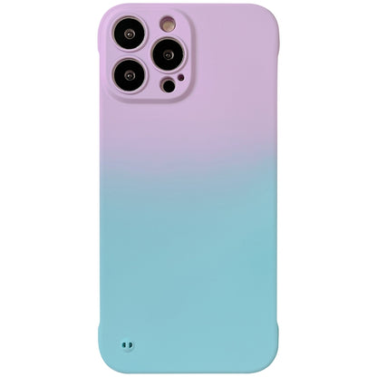 For iPhone 13 Pro Max Frameless Skin Feel Gradient Phone Case(Light Purple + Light Blue) - iPhone 13 Pro Max Cases by PMC Jewellery | Online Shopping South Africa | PMC Jewellery | Buy Now Pay Later Mobicred