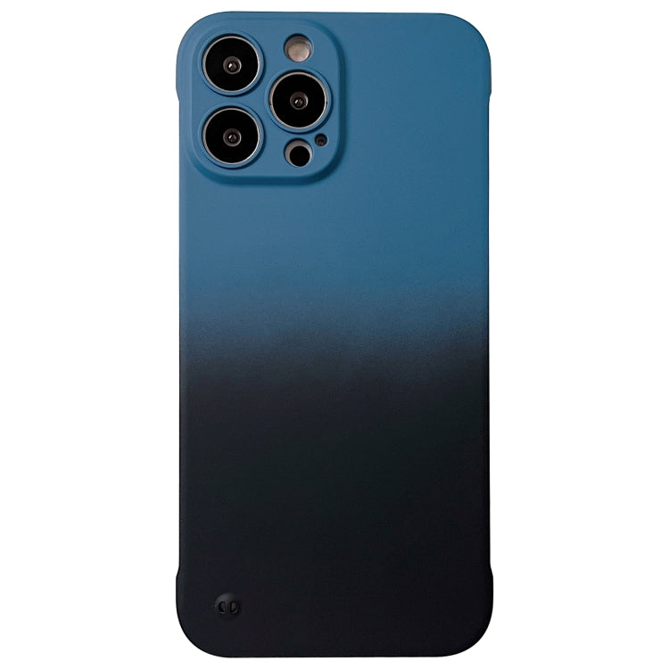 For iPhone 13 Frameless Skin Feel Gradient Phone Case(Blue + Black) - iPhone 13 Cases by PMC Jewellery | Online Shopping South Africa | PMC Jewellery | Buy Now Pay Later Mobicred