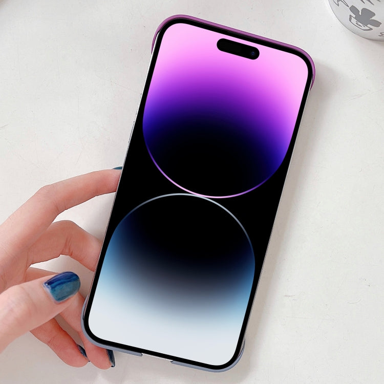 For iPhone 13 Frameless Skin Feel Gradient Phone Case(Dark Purple + Grey) - iPhone 13 Cases by PMC Jewellery | Online Shopping South Africa | PMC Jewellery | Buy Now Pay Later Mobicred