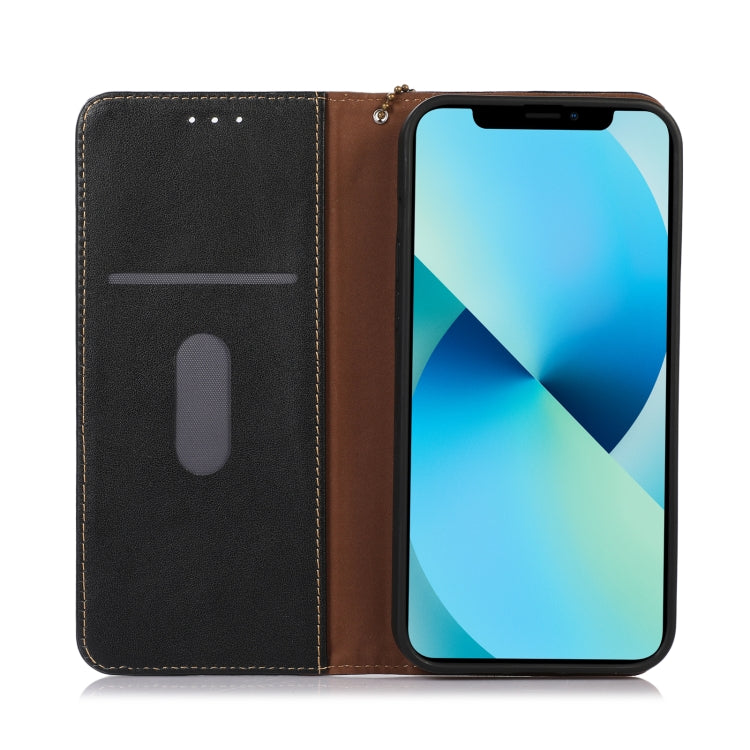 For Honor X5 KHAZNEH Nappa Top Layer Cowhide Leather Phone Case(Black) - Honor Cases by PMC TechLife | Online Shopping South Africa | PMC TechLife | Buy Now Pay Later Mobicred