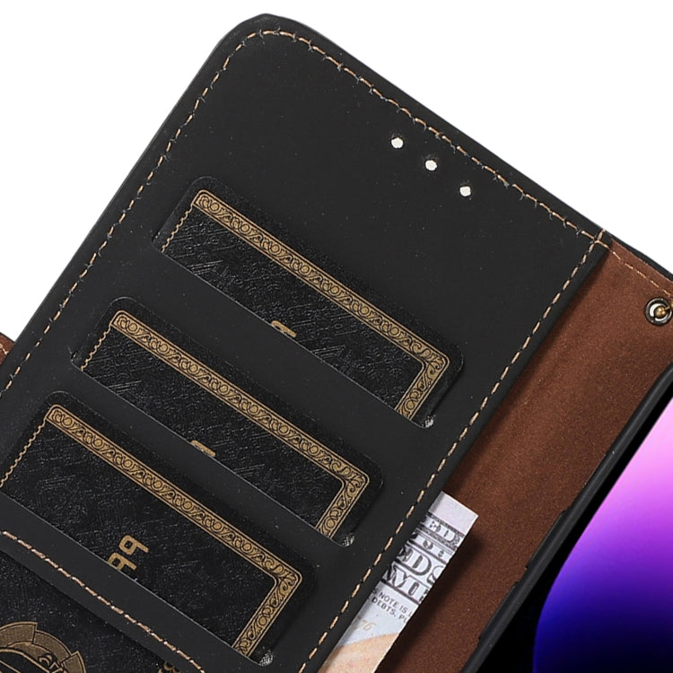 For Sony Xperia 1 V Genuine Leather Magnetic RFID Leather Phone Case(Black) - Sony Cases by PMC TechLife | Online Shopping South Africa | PMC TechLife | Buy Now Pay Later Mobicred