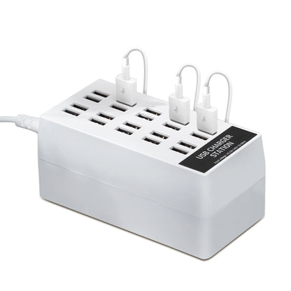 820 20-Ports Desktop USB Charger Station HUB(EU) - Multifunction Charger by PMC Jewellery | Online Shopping South Africa | PMC Jewellery | Buy Now Pay Later Mobicred