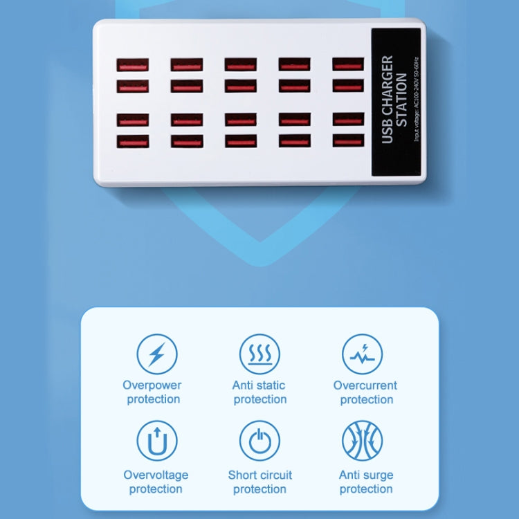 820 20-Ports Desktop USB Charger Station HUB(UK) - free shipping - PMC Jewellery - Order now!