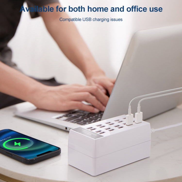 820 20-Ports Desktop USB Charger Station HUB(EU) - Multifunction Charger by PMC Jewellery | Online Shopping South Africa | PMC Jewellery | Buy Now Pay Later Mobicred