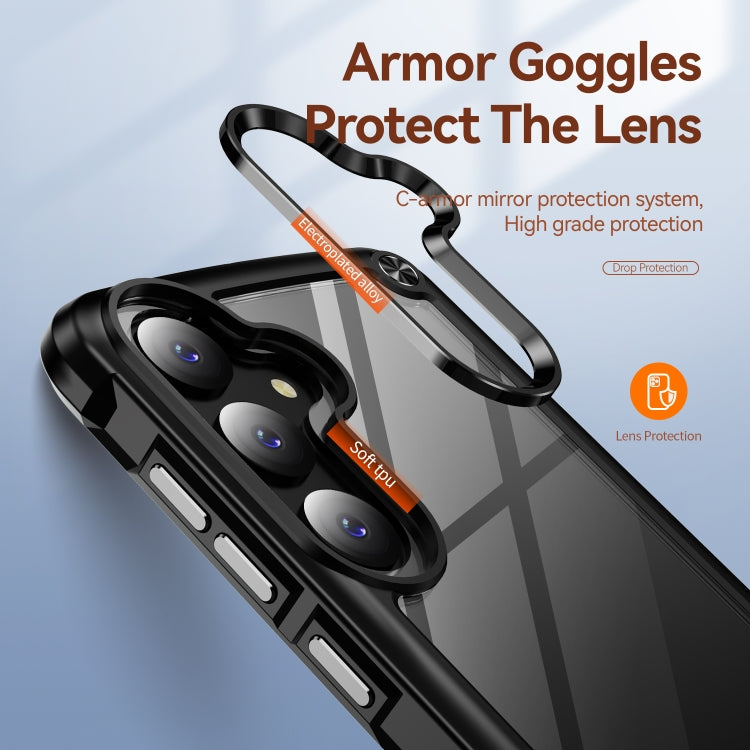 For Samsung Galaxy S24+ 5G TPU + PC Lens Protection Phone Case(Black) - Galaxy S24+ 5G Cases by PMC TechLife | Online Shopping South Africa | PMC TechLife