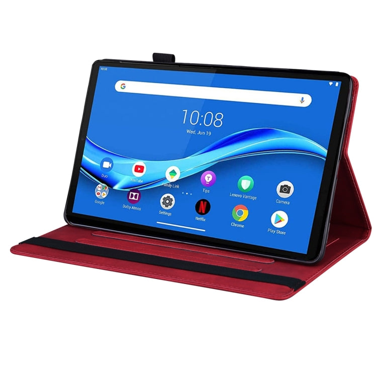 For Lenovo Tab M10 Plus 10.6 3rd Gen 2022 Business Shockproof Horizontal Flip Leather Tablet Case(Red) - Lenovo by PMC TechLife | Online Shopping South Africa | PMC TechLife | Buy Now Pay Later Mobicred